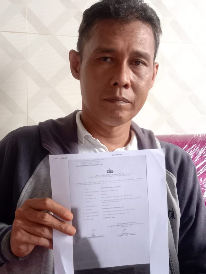 Foto: Heri Pribadi korban penganiayaan (dok.istimewa)