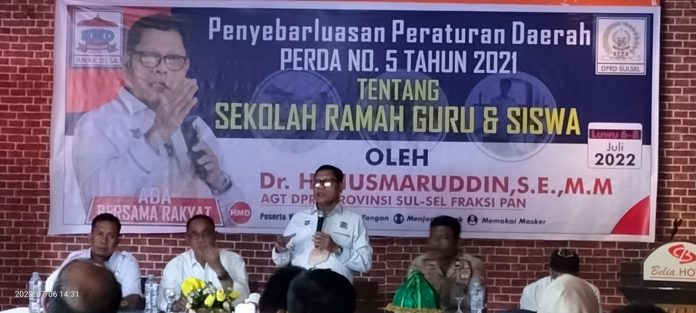 keterangan foto: Sosialisasi Peraturan Daerah PERDA No. 5 Tahun 2021 tentang Sekolah Ramah Guru dan Siswa (dok.istimewa)