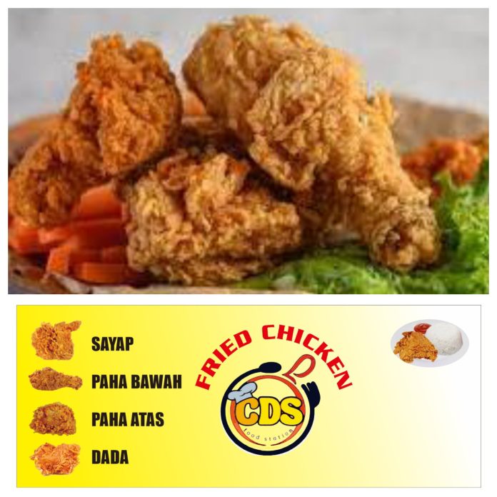 Menu ayam Freid Chickhen CDS Foid, juara nya Ayam goreng. (ist)