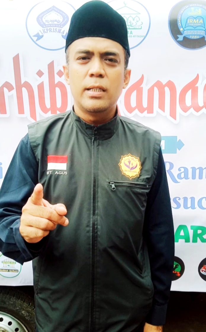 Ketua Aliansi Sabojong kota Depok, Ustad Agus Jalaludin, mengimbau pihaknya tidak ada lagi Ormas yang melakukan pungli atau melakukan premanisme, khususnya di wilayah Bojongsari sekitarnya. (dok. Pikirabrakyat.org/Roni)