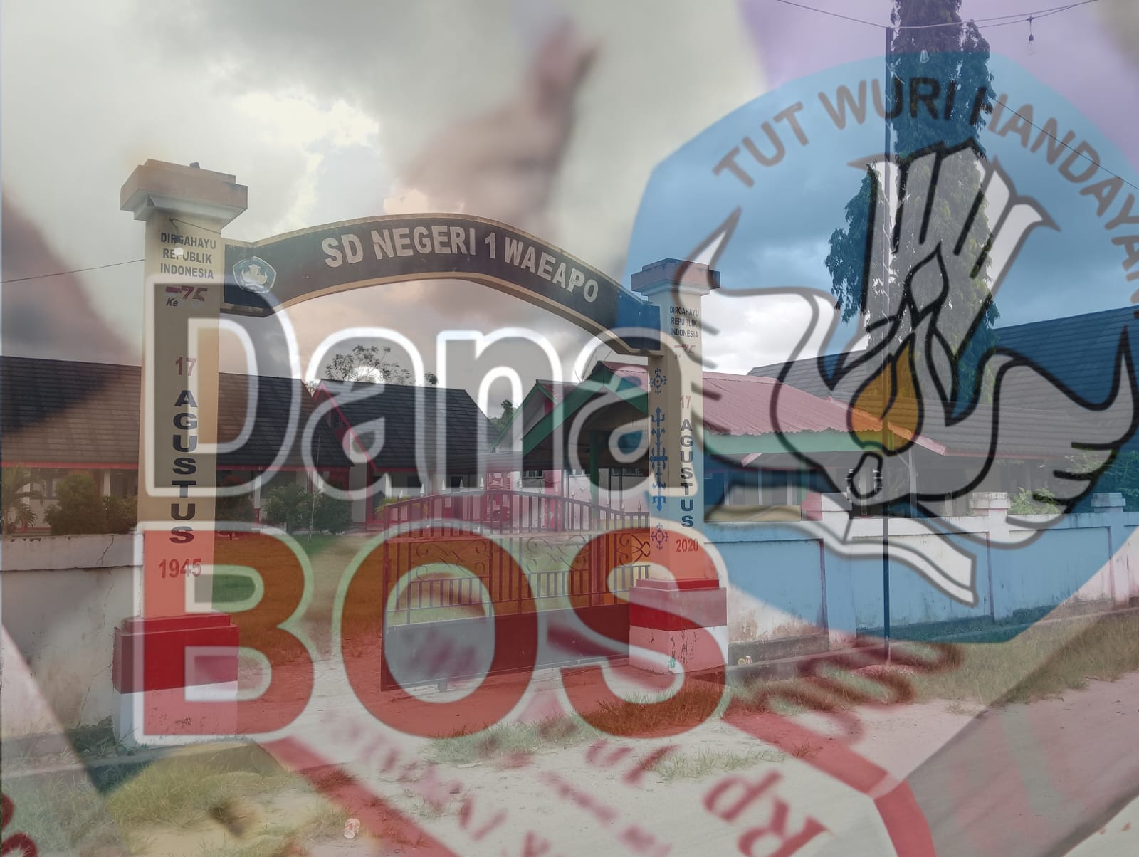 Pic dugaan adanya penyelewengan Dana BOS oleh oknum Kepsek 1 Waeapo Kabupaten Buru.