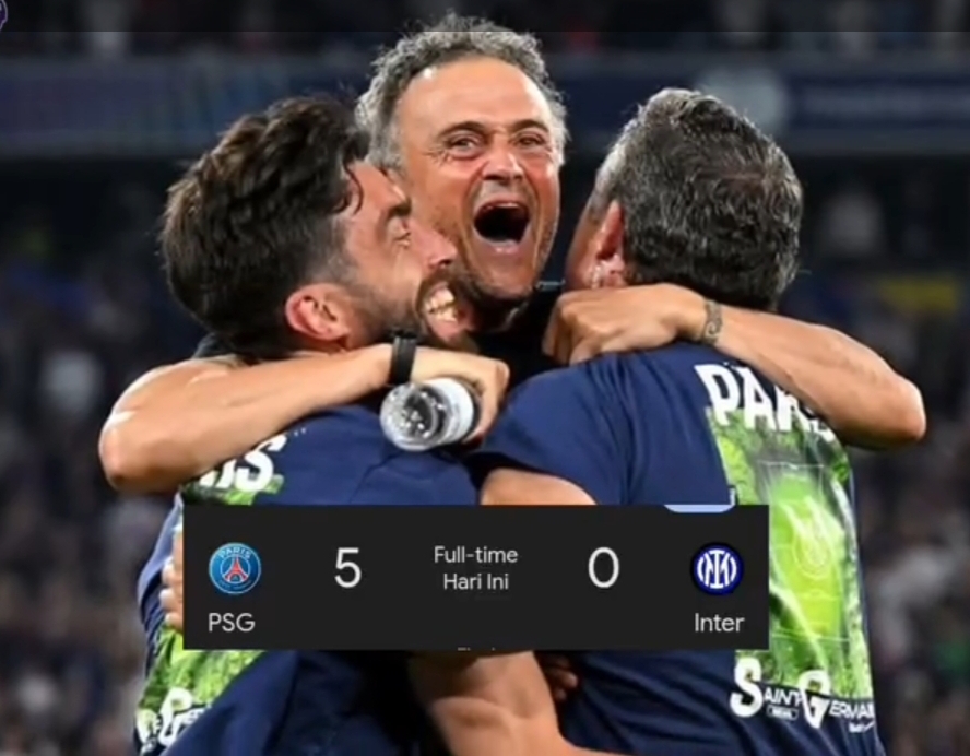 PSG Cetak Sejarah! Paris Saint-Germain Resmi Juara Liga Champions, 2024-2025.